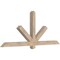 Ekena Millwork Kennewick Smooth Timber Gable Bracket, Douglas Fir, 72"W x 30"H x 3 1/2"D x 3 1/2"F, 10/12 Pitch GBW072X30X0404KEN00SDF - alternate 3